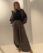 Stoffhose mit Nadelstreifen