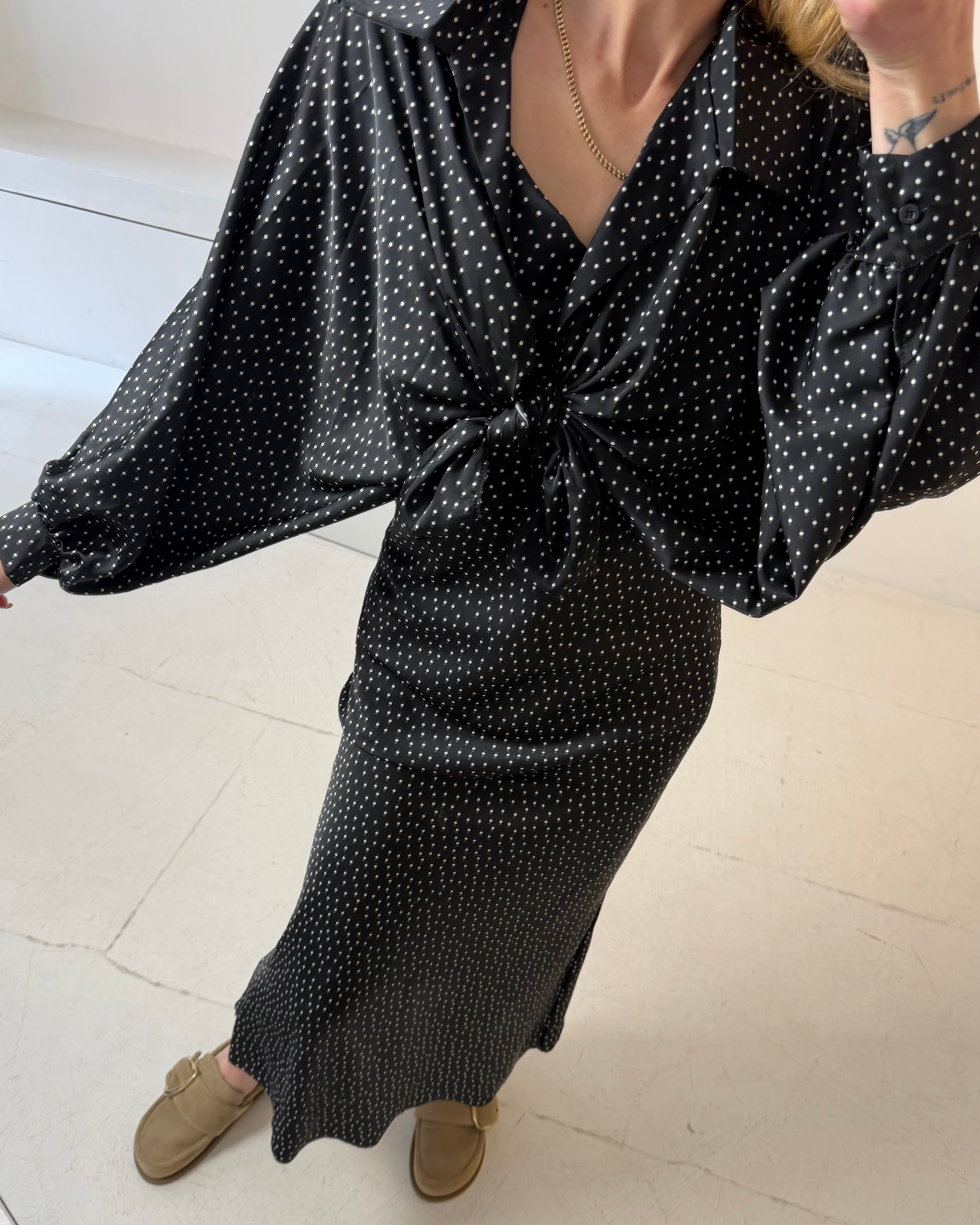 Punktekleid mit Träger