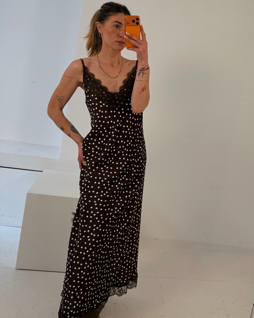 Punkte Trägerkleid