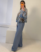 Stoffhose mit Gürtel