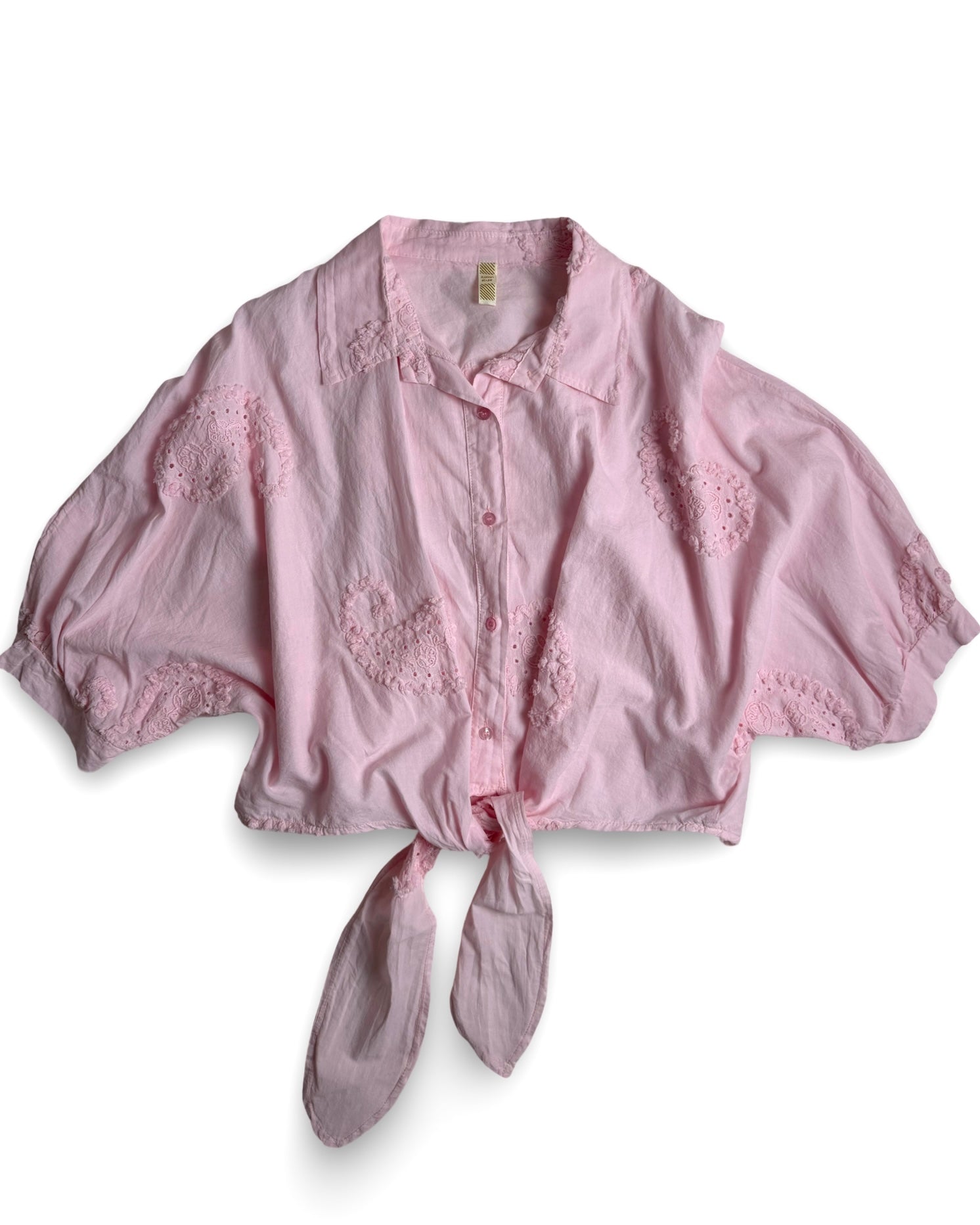 Bluse mit Lochstickerei