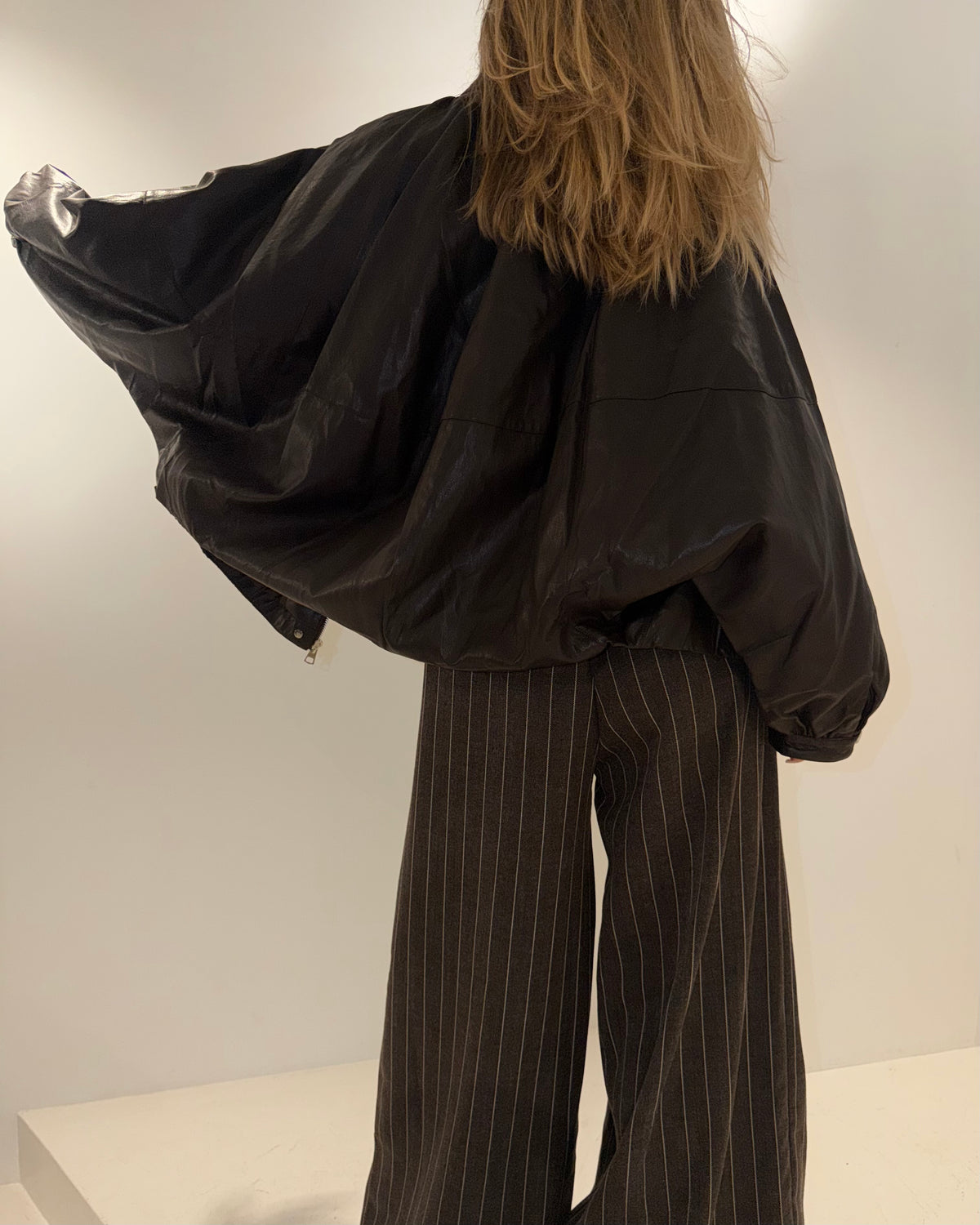 Bomberjacke Kunstleder
