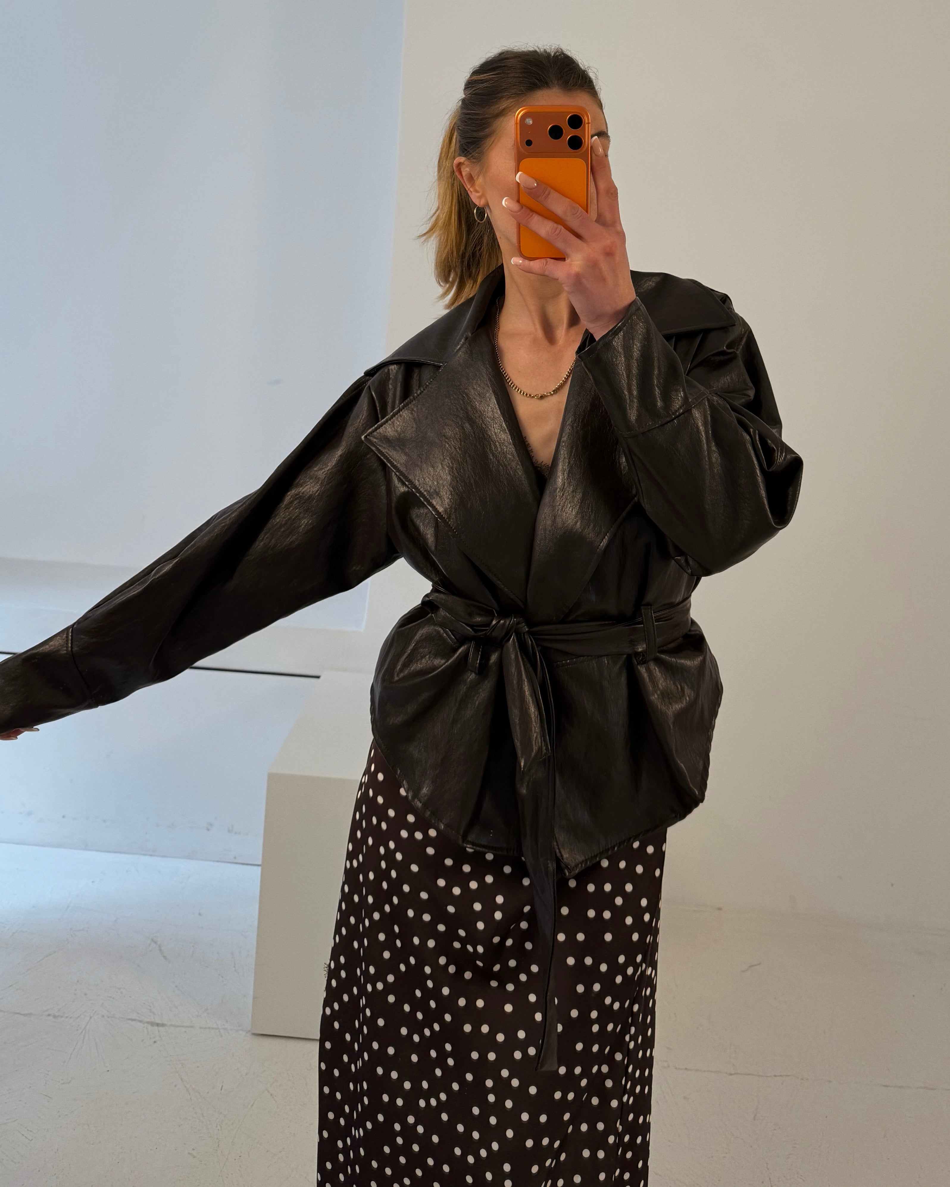 PU Lederjacke