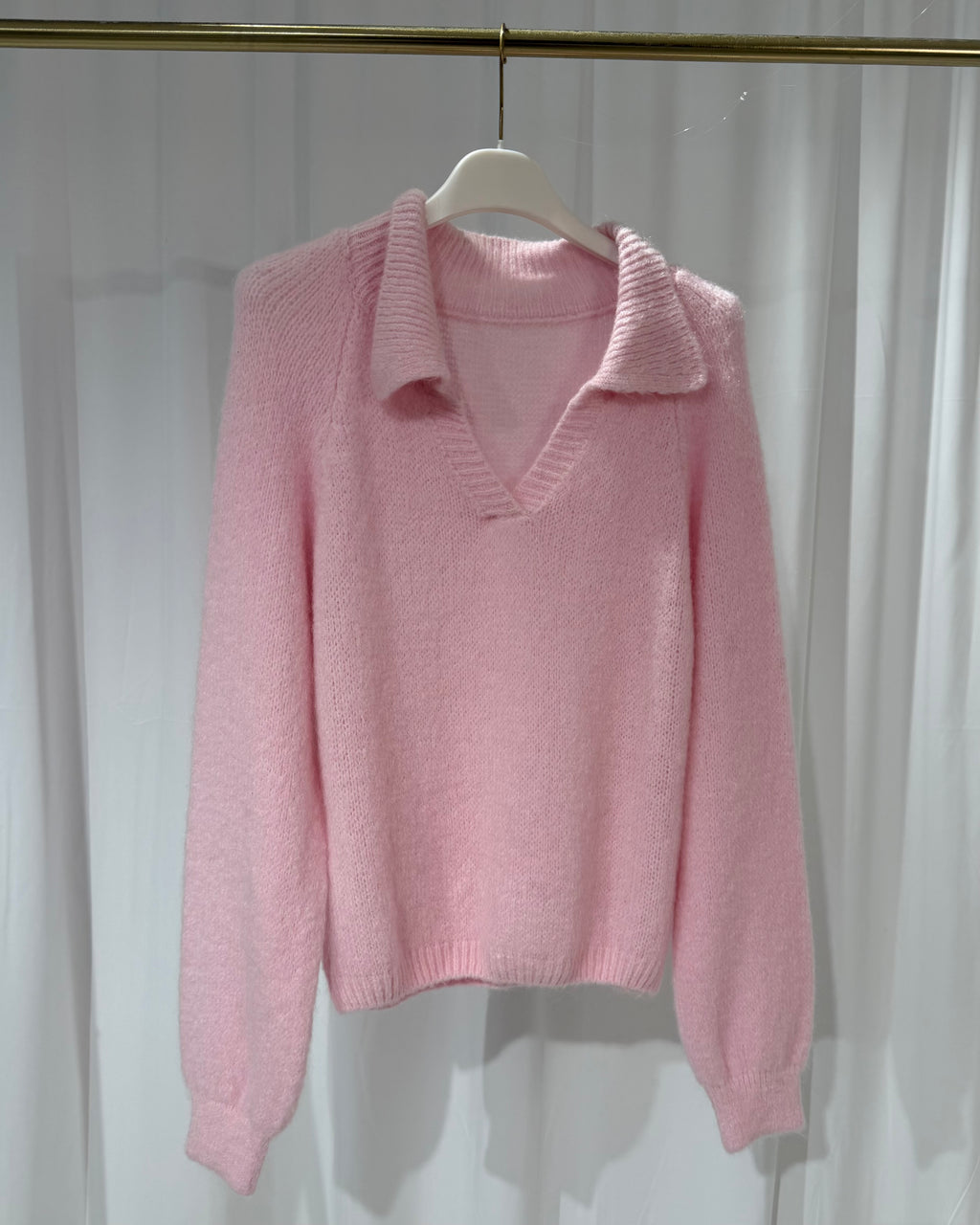 Strickpullover mit Kragen