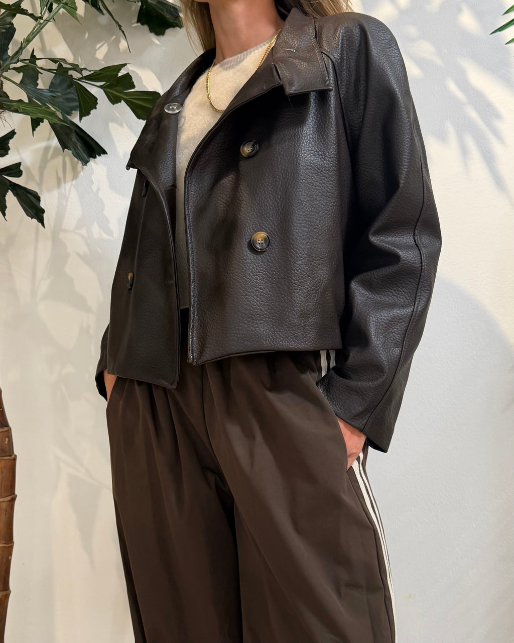 Kunstlederjacke