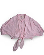 Bluse mit Lochstickerei