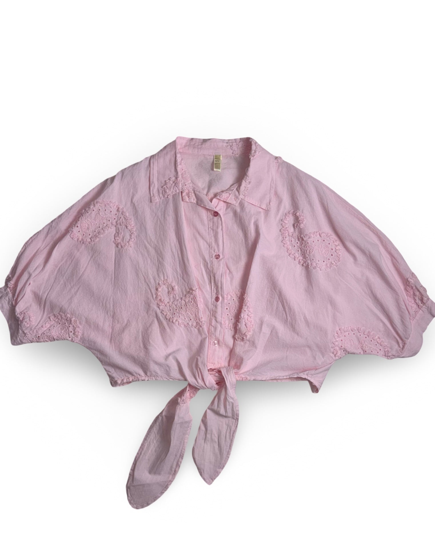 Bluse mit Lochstickerei