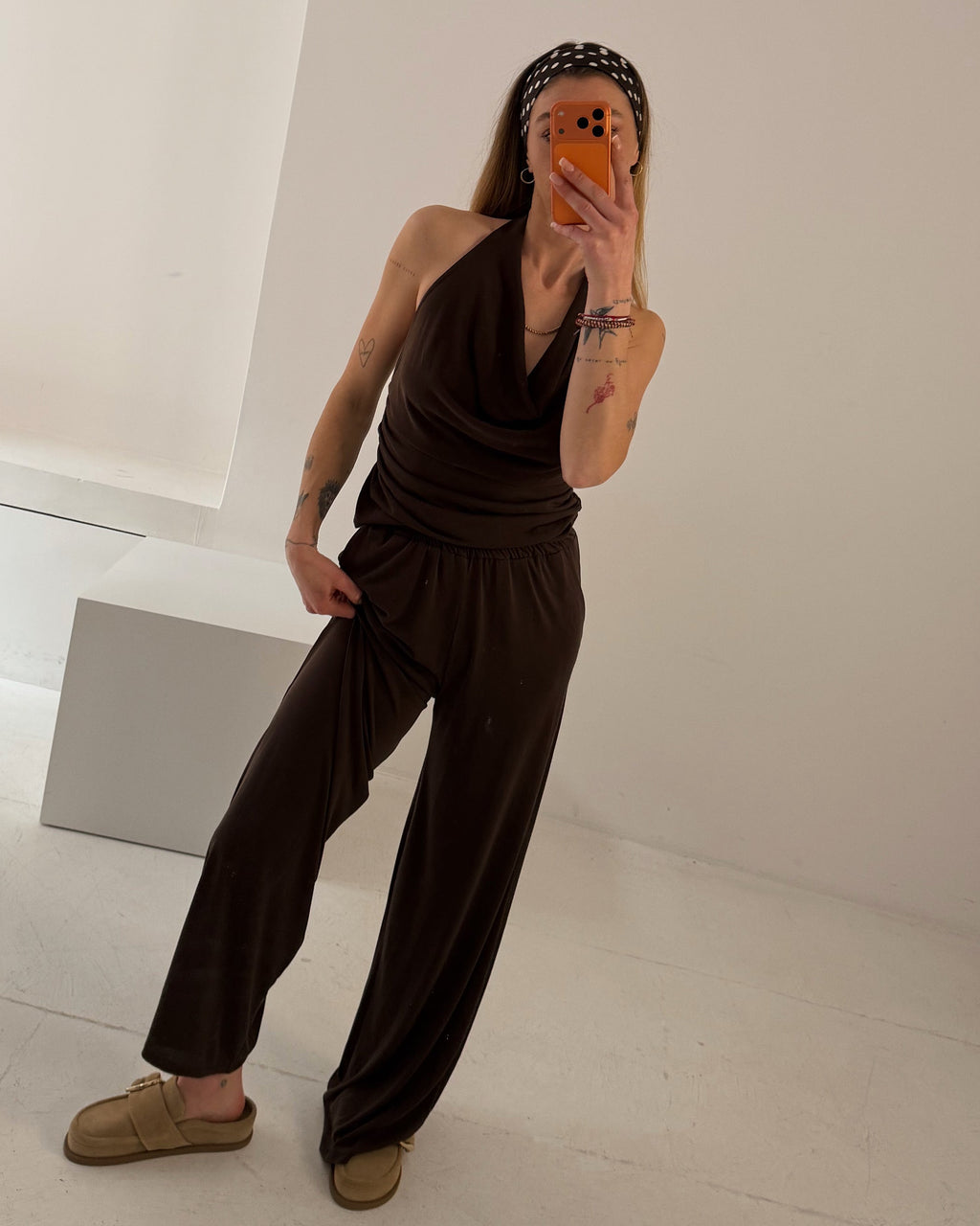 Fließende Hose mit Gummibund