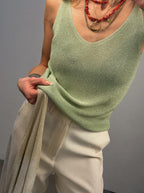 Strick Top mit Lurex