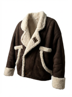 Kunstlederjacke Velouroptik