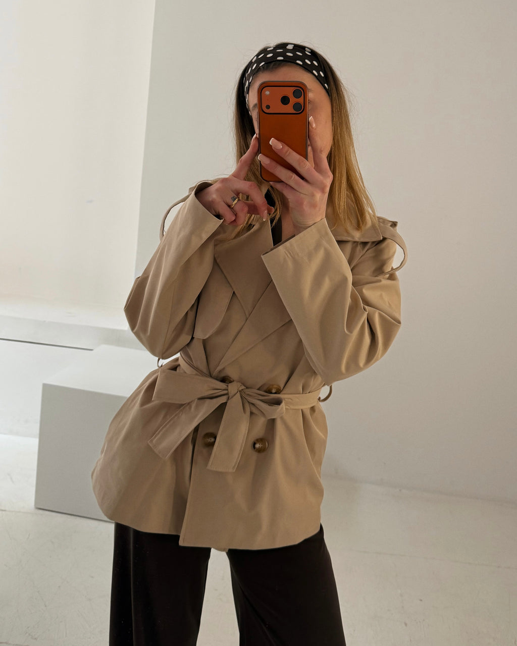 Kurzer Trenchcoat
