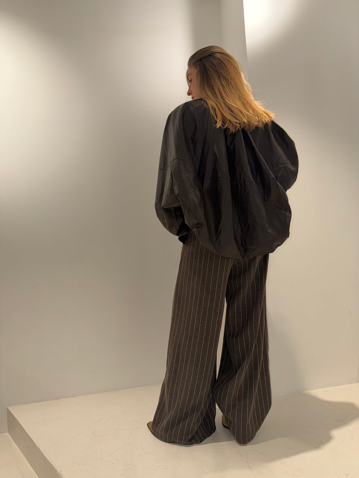 Bomberjacke Kunstleder