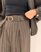 Stoffhose mit Nadelstreifen