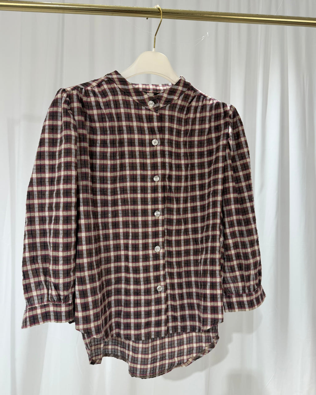 Bluse mit Stehkragen