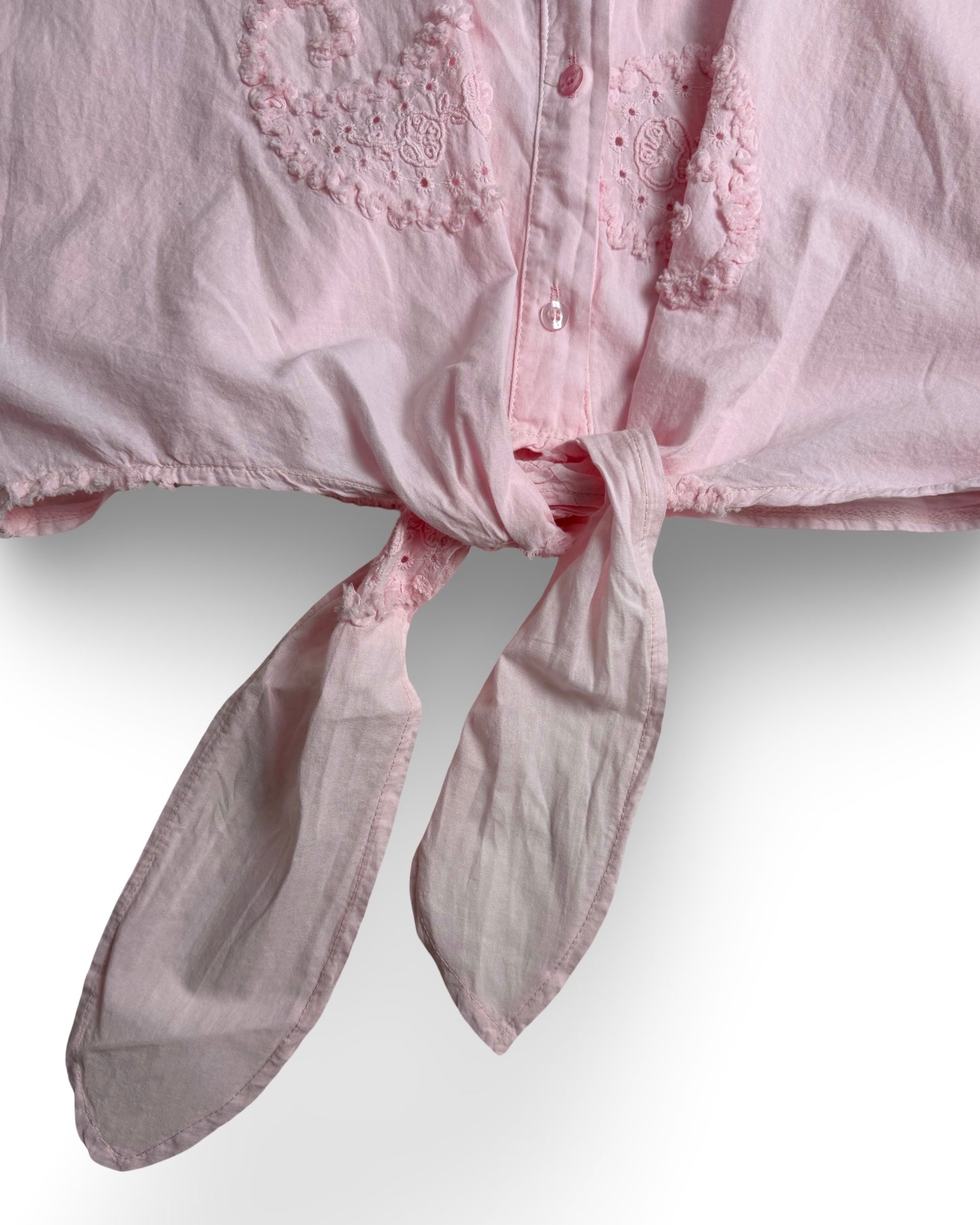 Bluse mit Lochstickerei