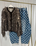 Cardigan mit Fransen