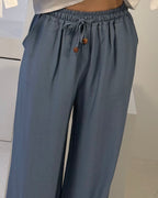 Stoffhose Leinenoptik