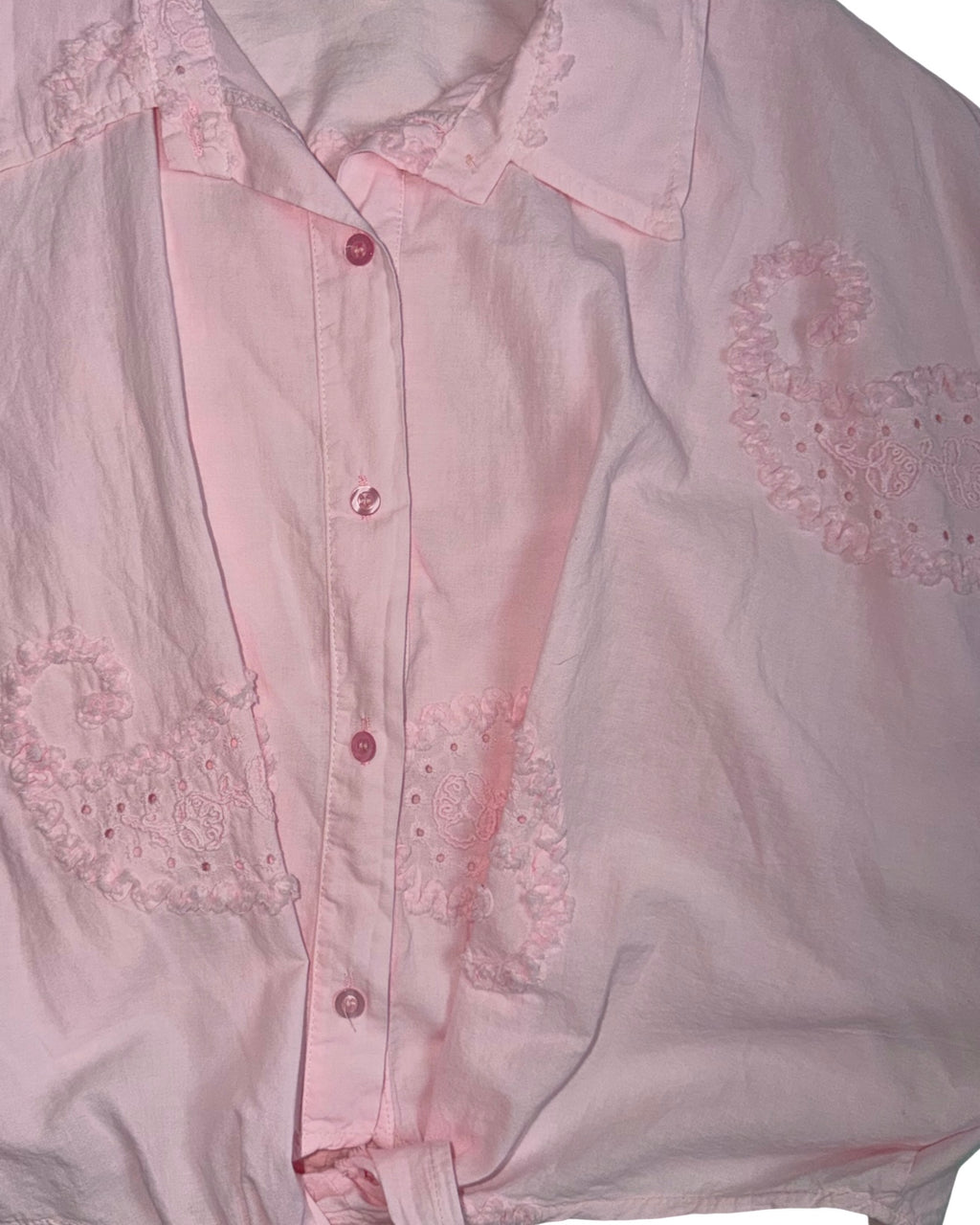 Bluse mit Lochstickerei