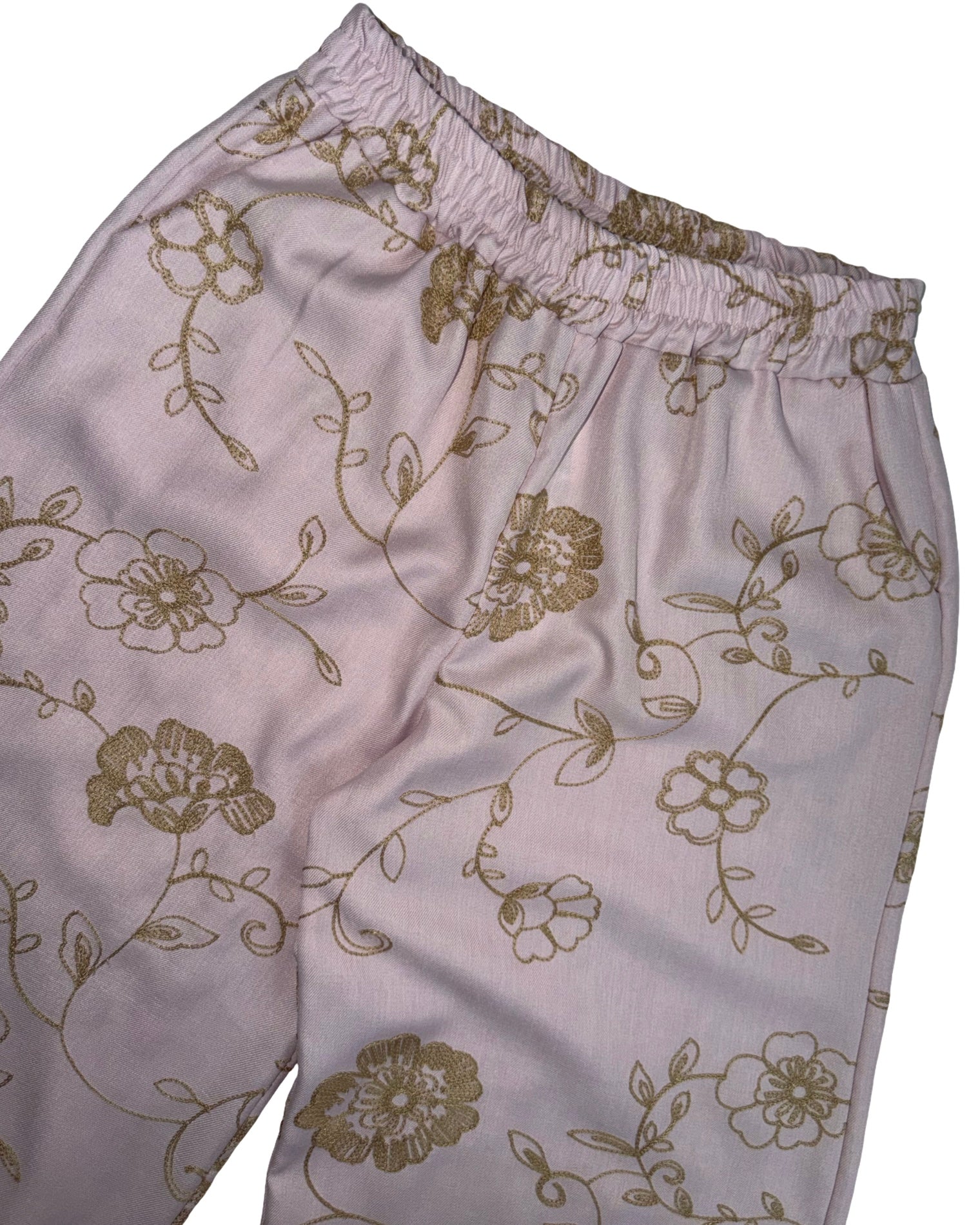 Stoffhose bestickt