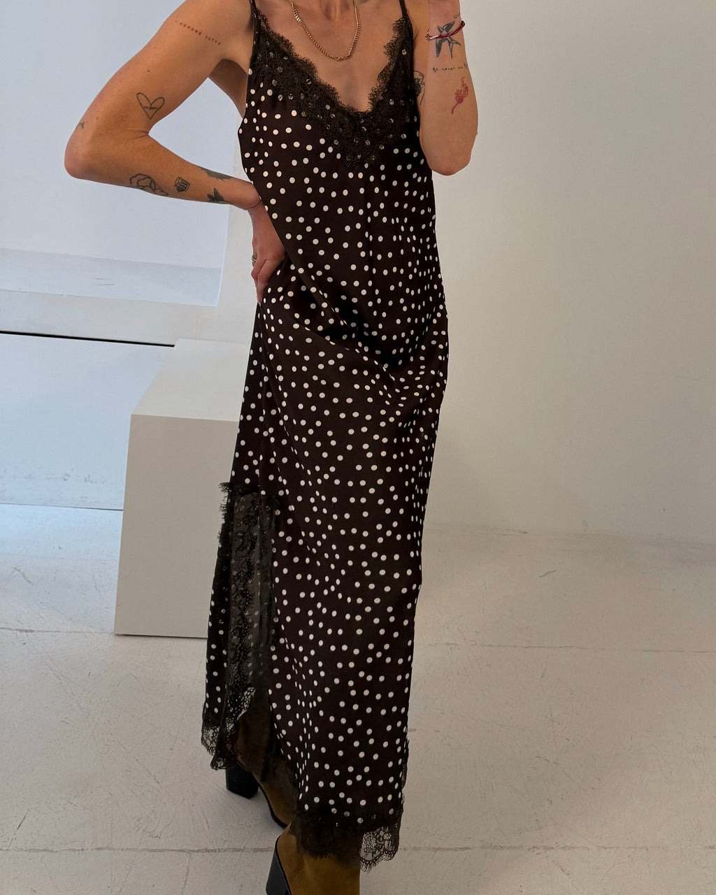 Punkte Trägerkleid