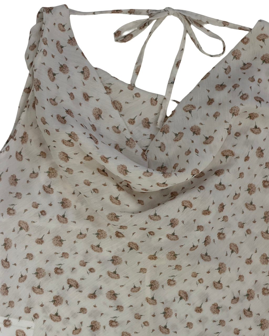 Top mit Wasserfallkragen