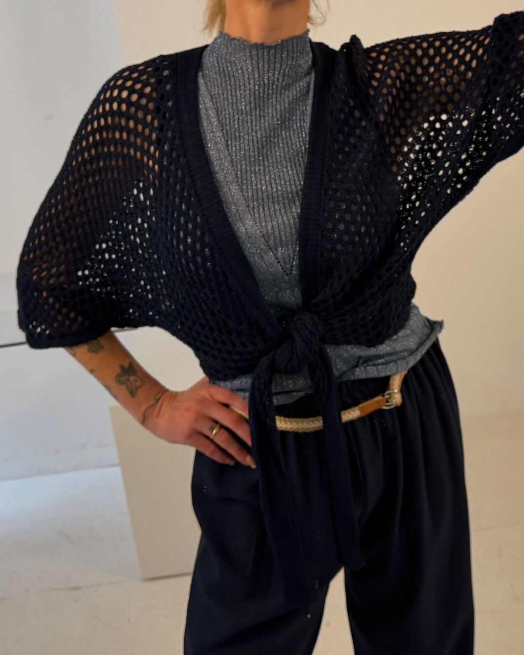 Stoffhose mit Gürtel