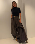 Stoffhose mit Nadelstreifen