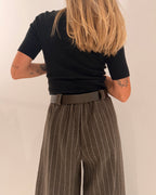 Stoffhose mit Nadelstreifen