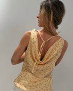 Top mit Wasserfallkragen