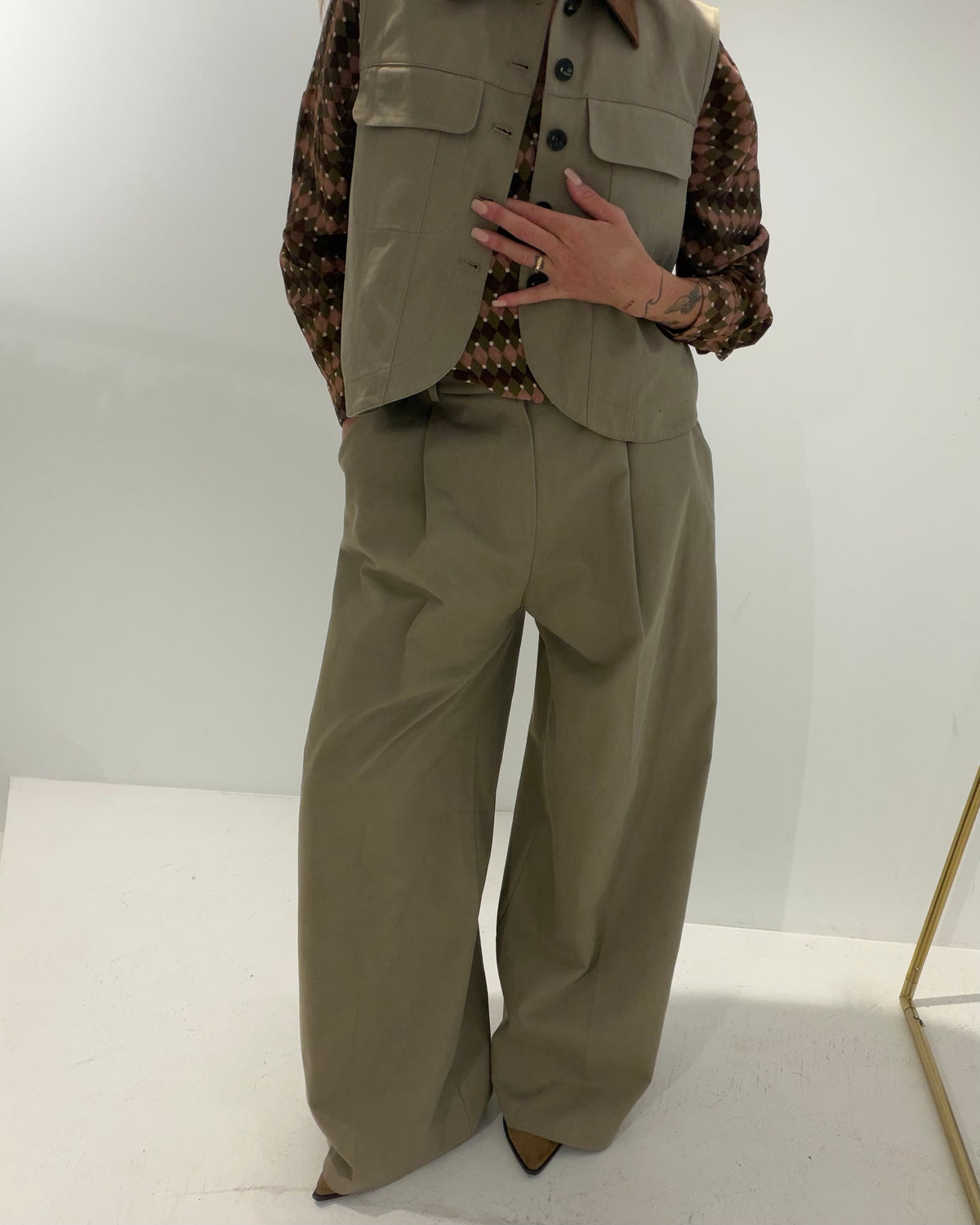 Weite Stoffhose