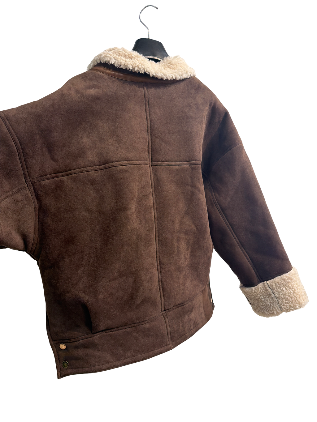 Kunstlederjacke Velouroptik