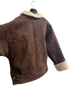 Kunstlederjacke Velouroptik