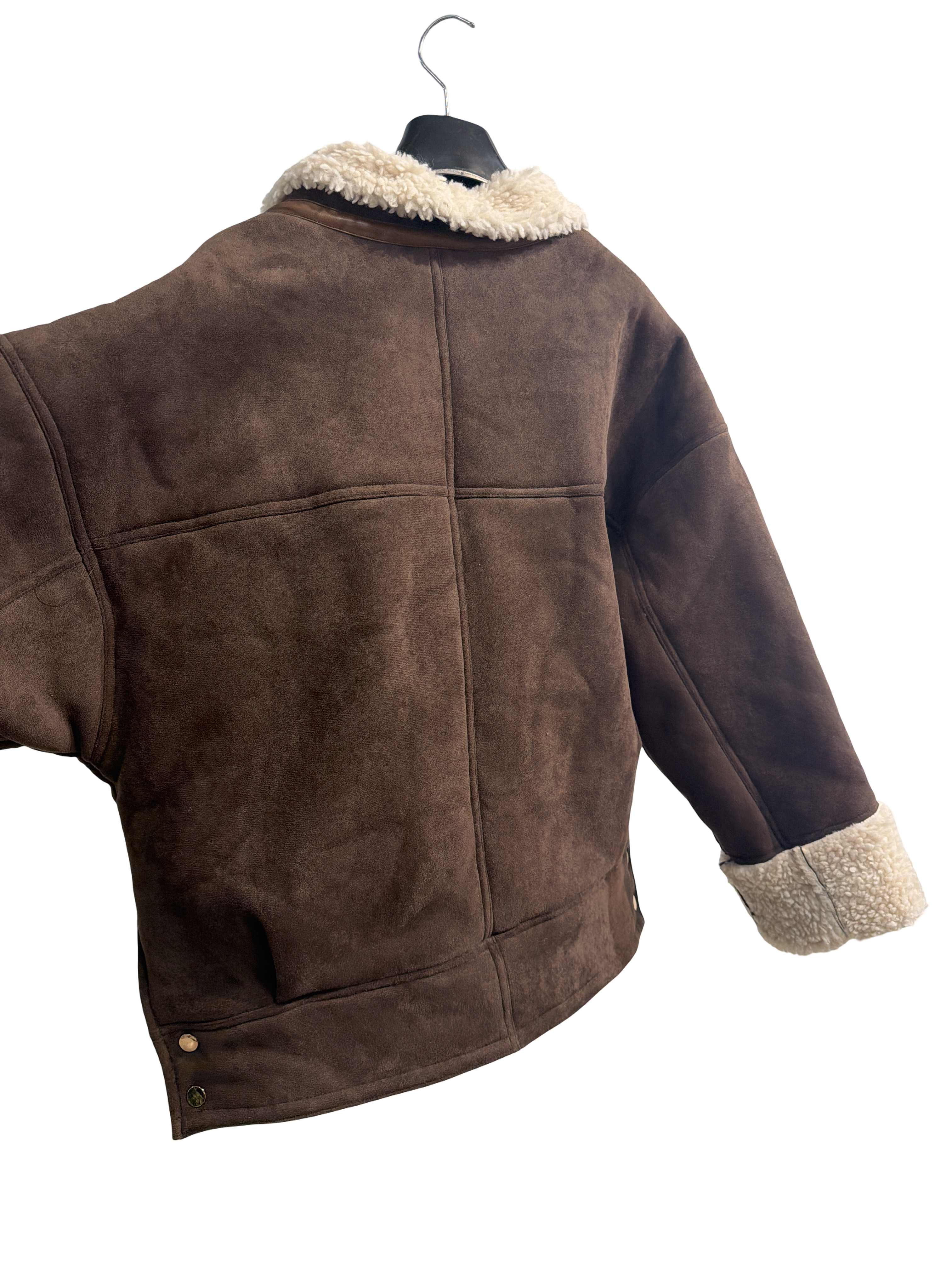 Kunstlederjacke Velouroptik