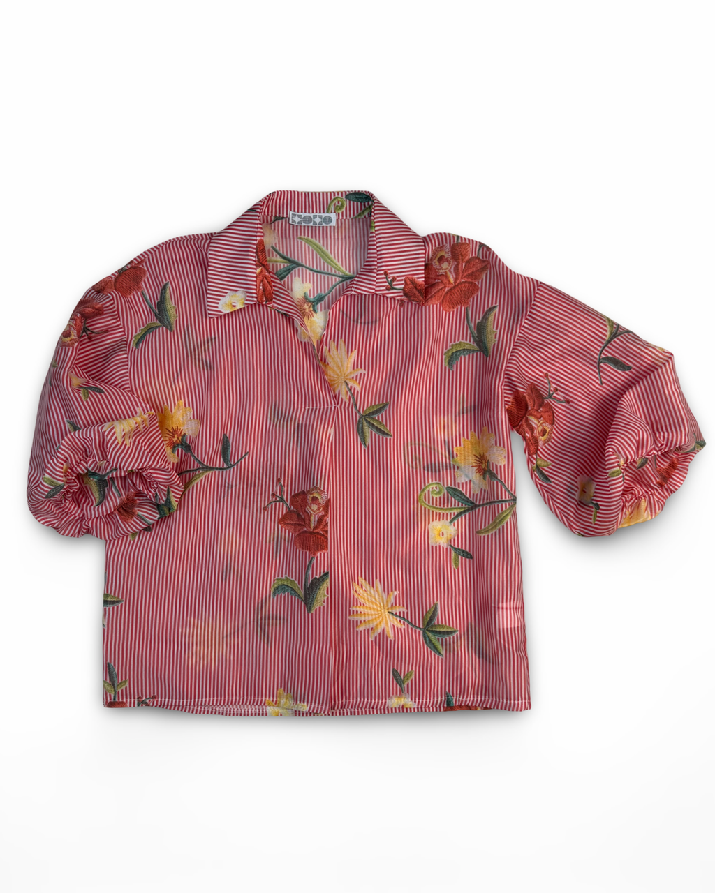 Gemusterte Bluse