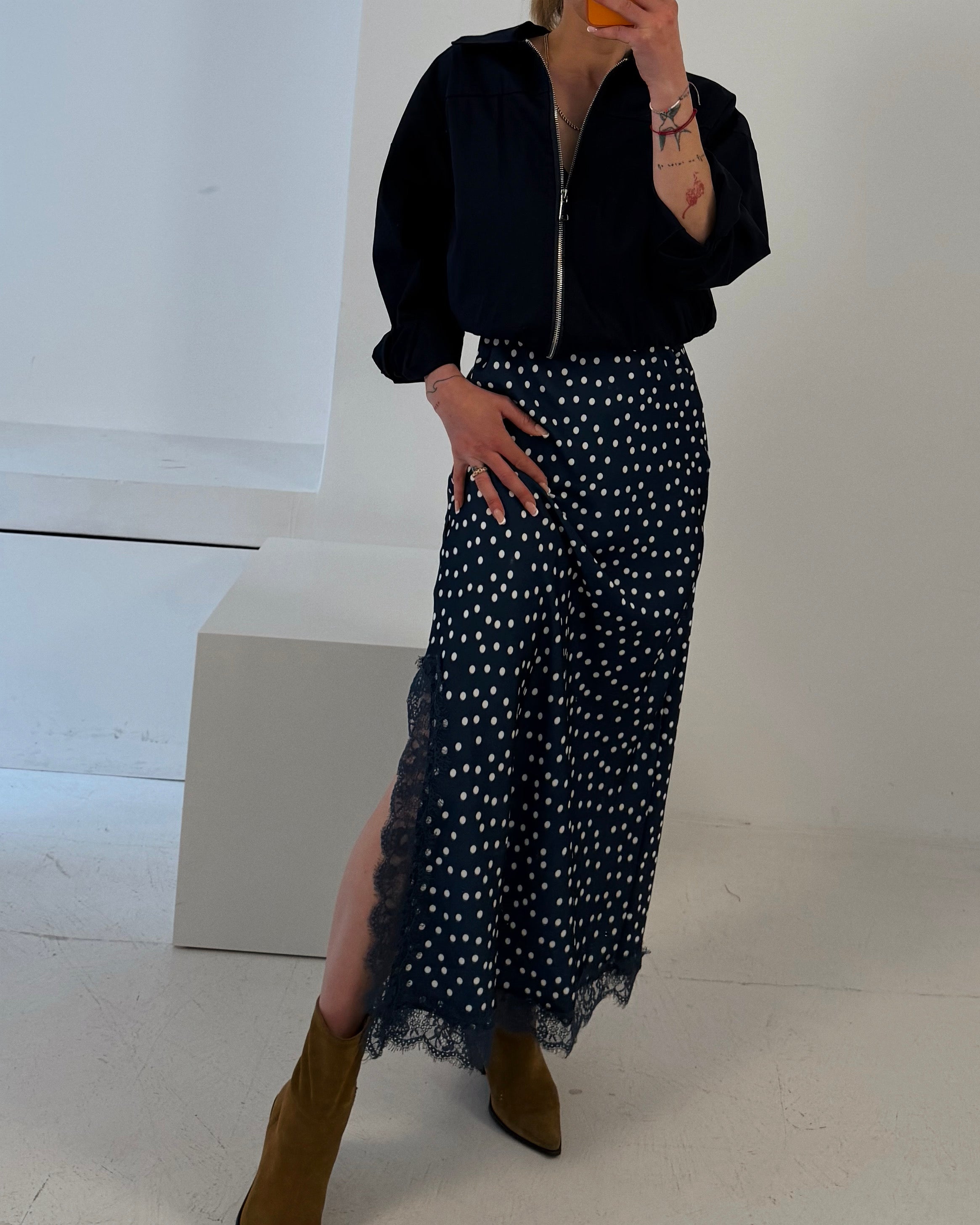 Punkte Trägerkleid