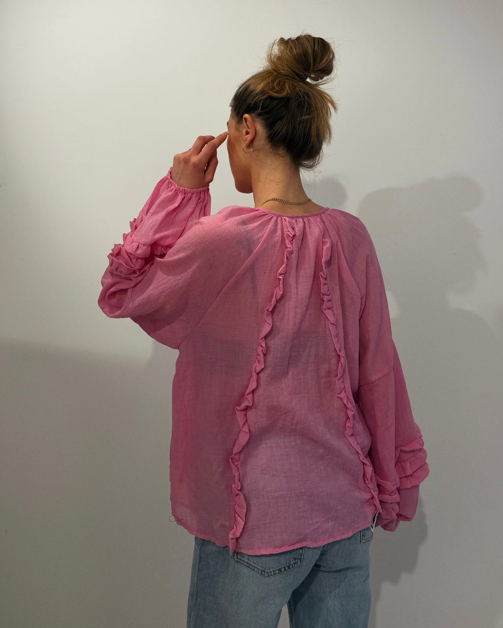 Bluse mit Rüschen