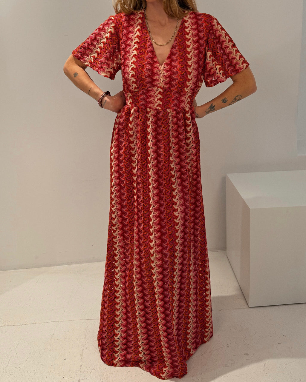 Maxikleid farbig
