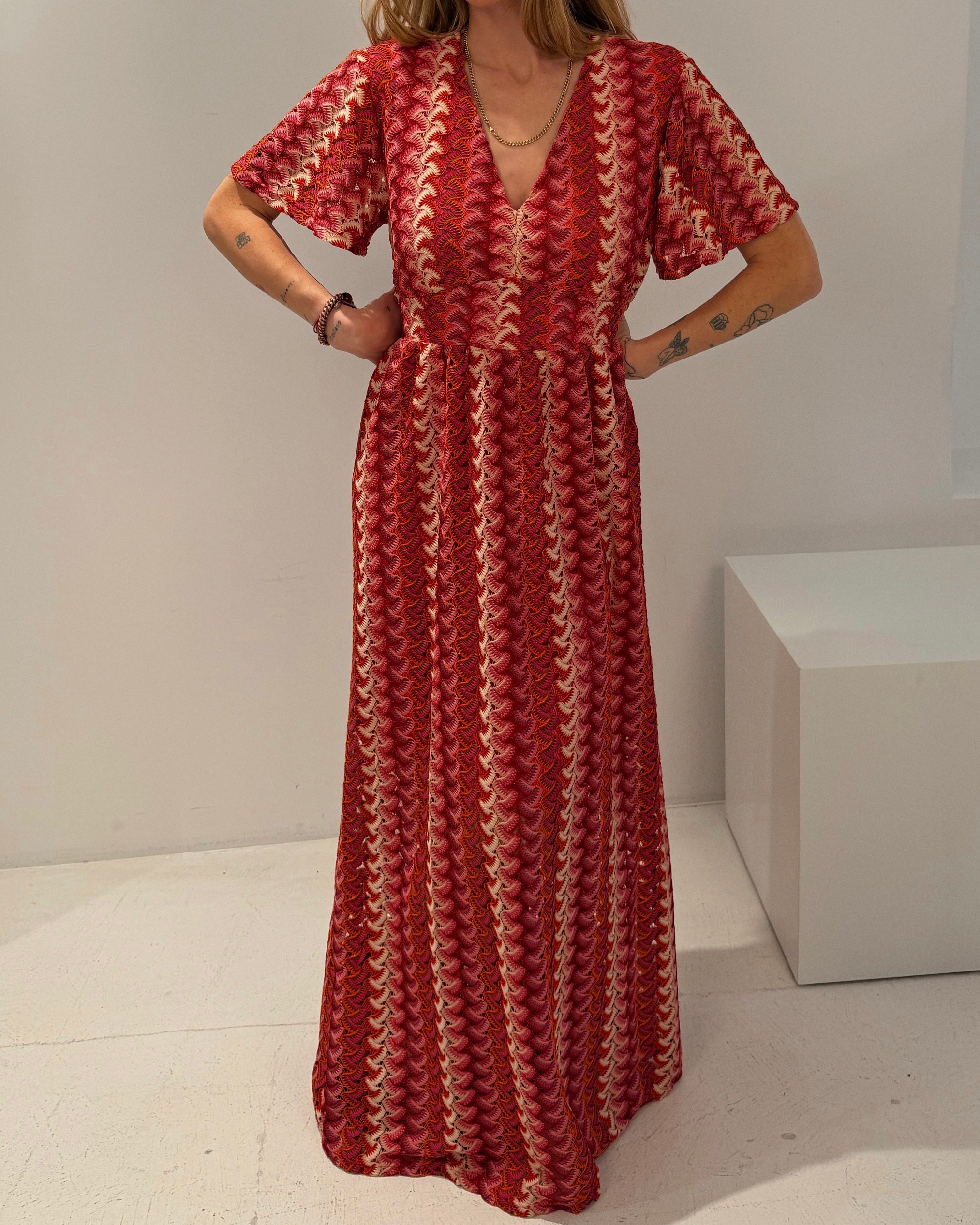 Maxikleid farbig