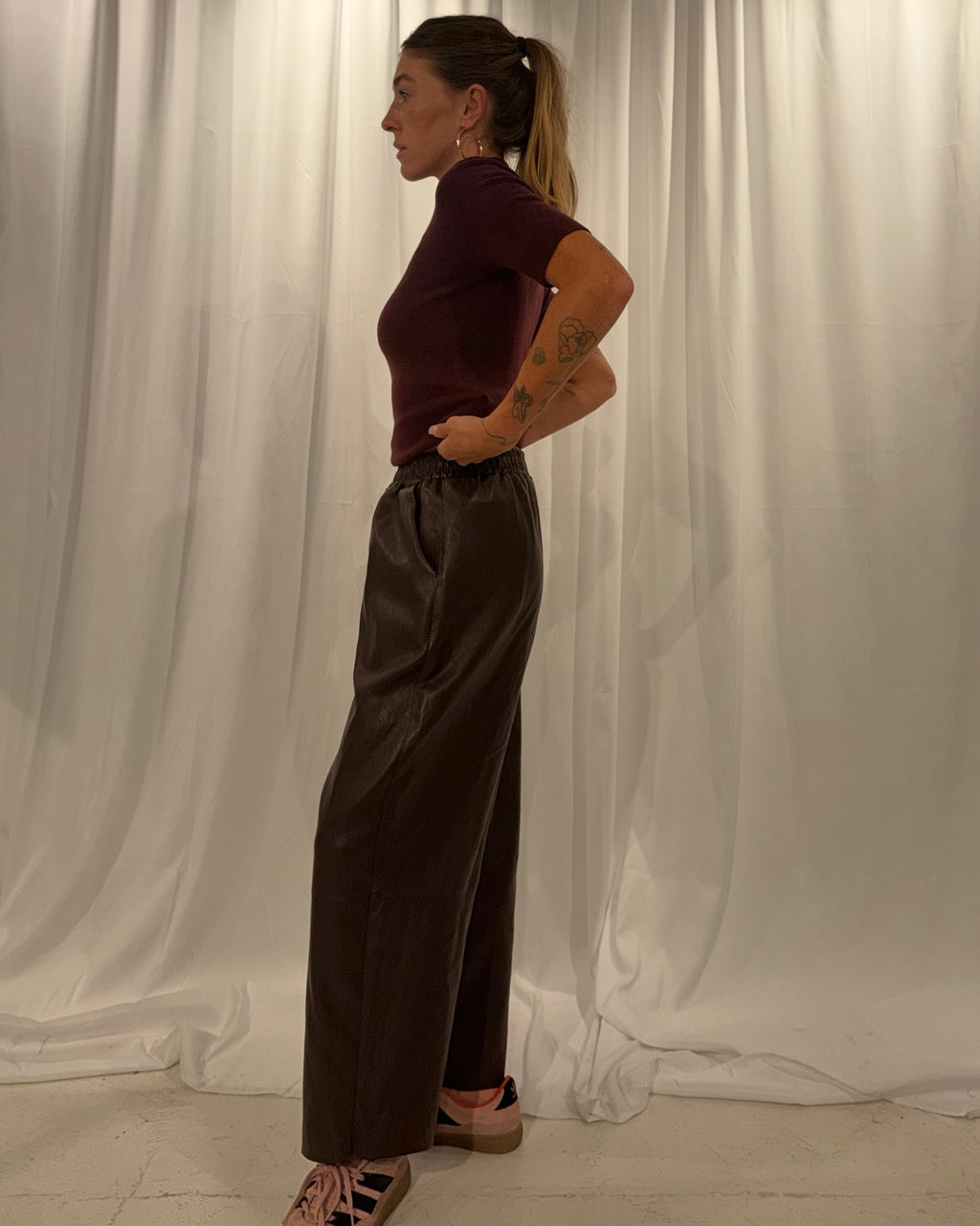 Kunstlederhose