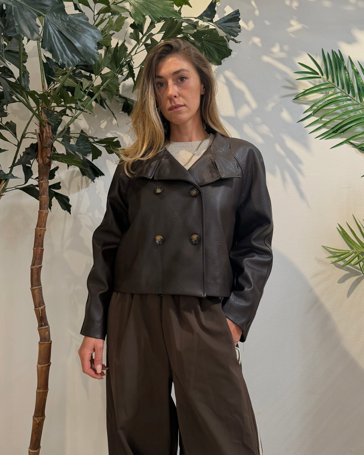 Kunstlederjacke