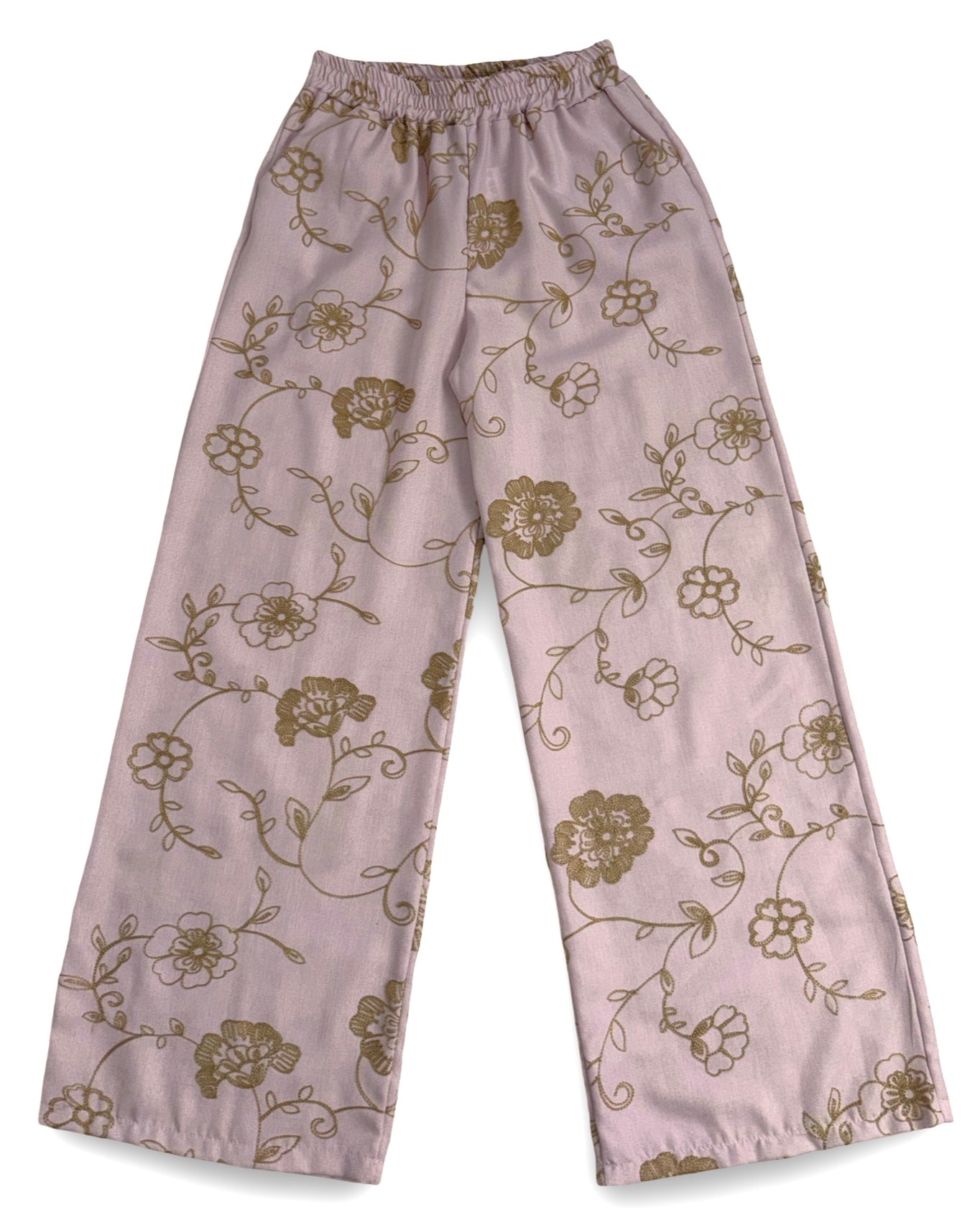 Stoffhose bestickt
