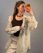 Bluse mit Glitzer