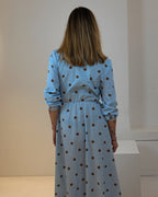 Wickelkleid mit Punkten