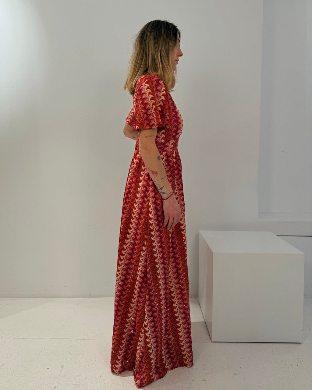 Maxikleid farbig