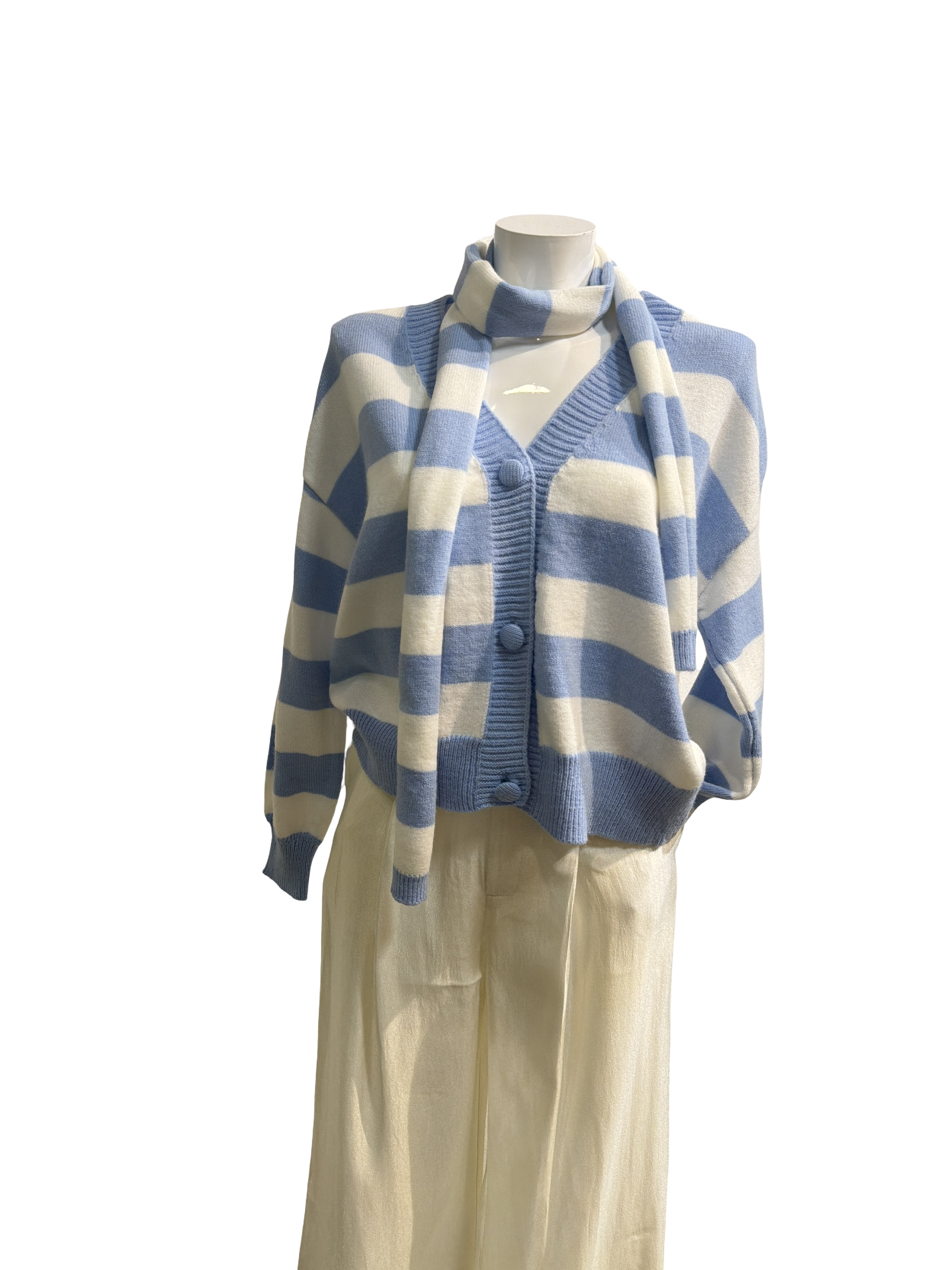 Cardigan mit Streifen