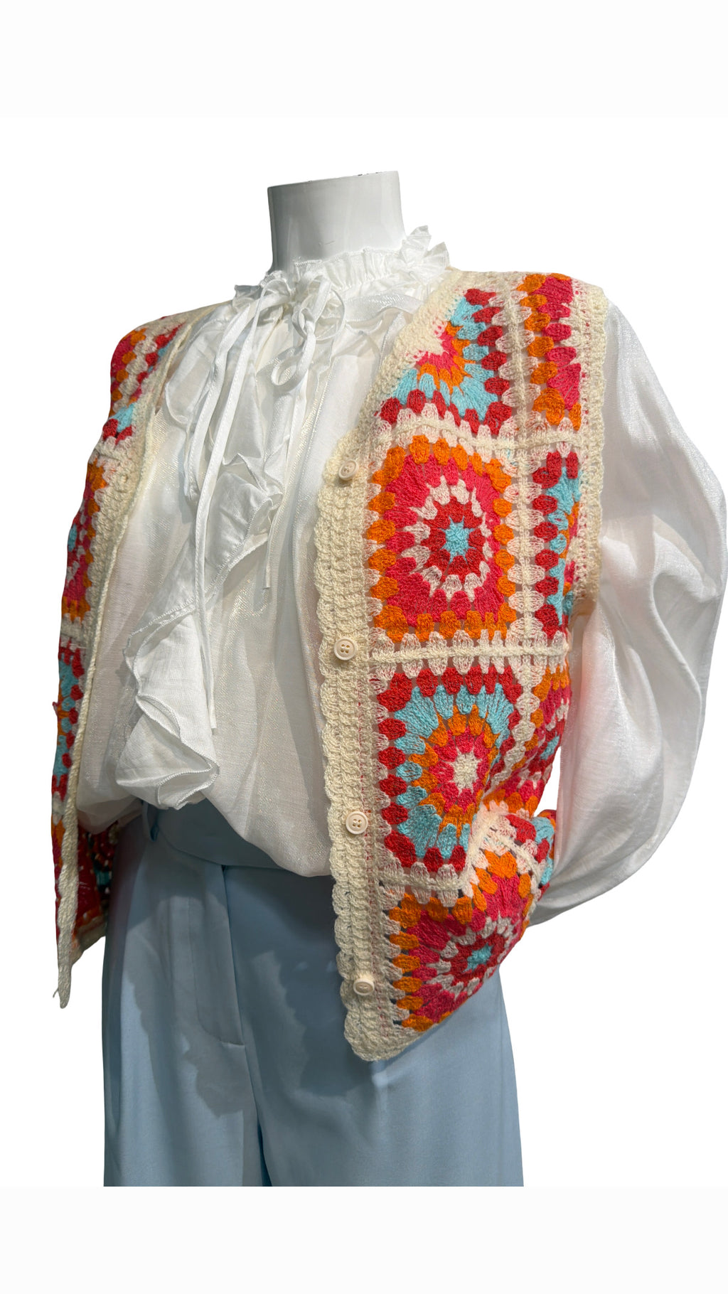 Bluse mit Rüschen