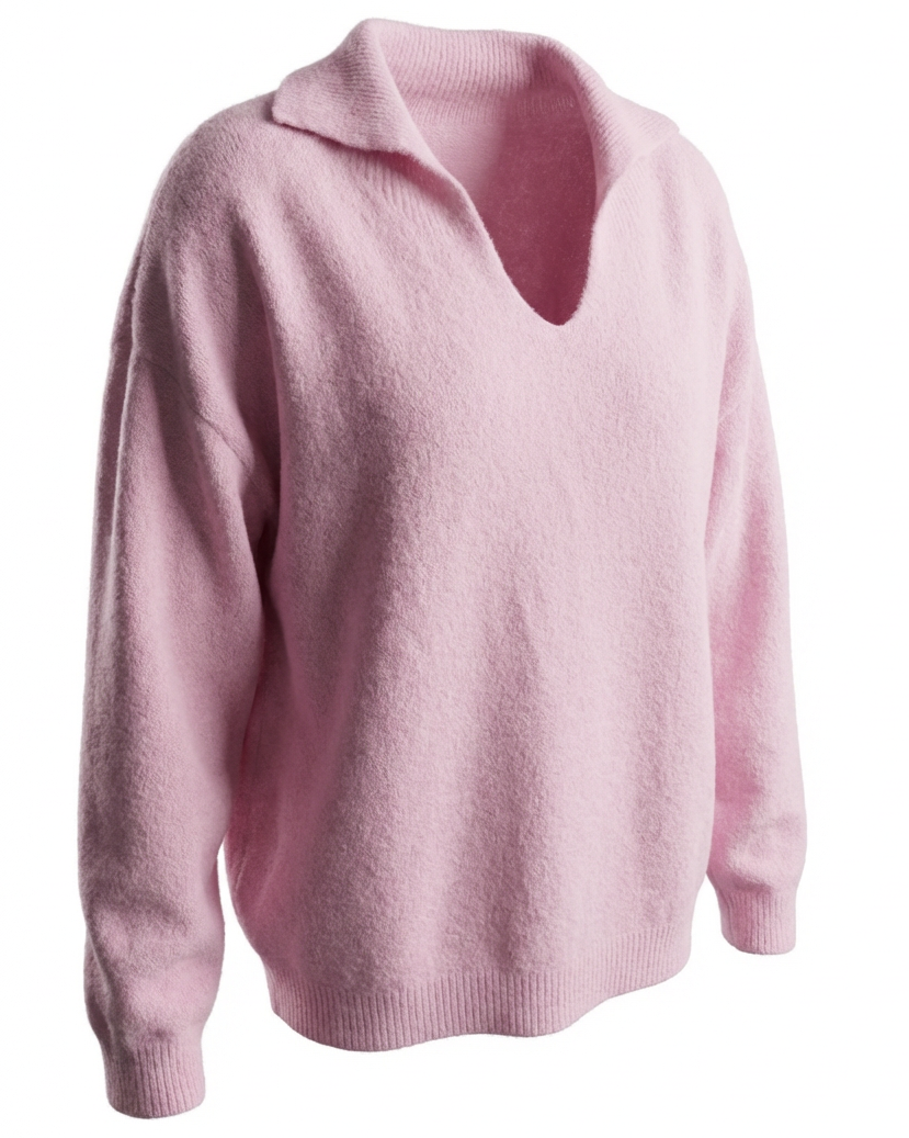 Strickpullover mit Kragen