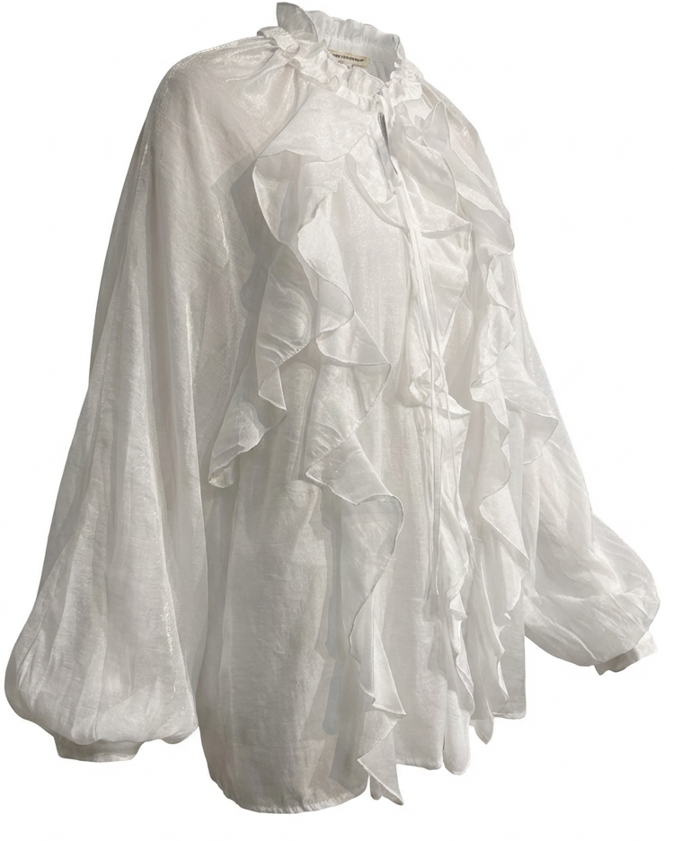 Bluse mit Rüschen