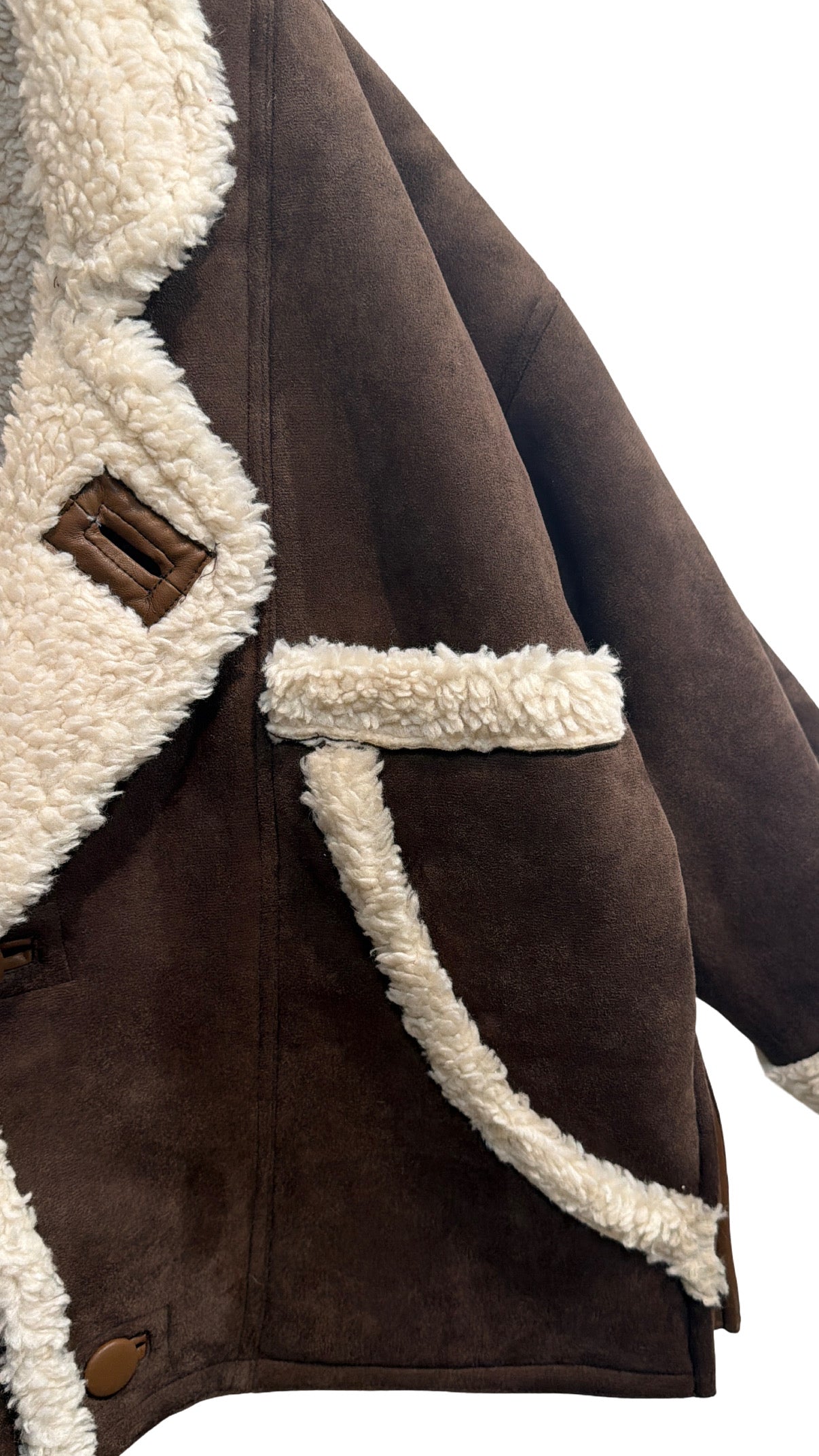 Kunstlederjacke Velouroptik