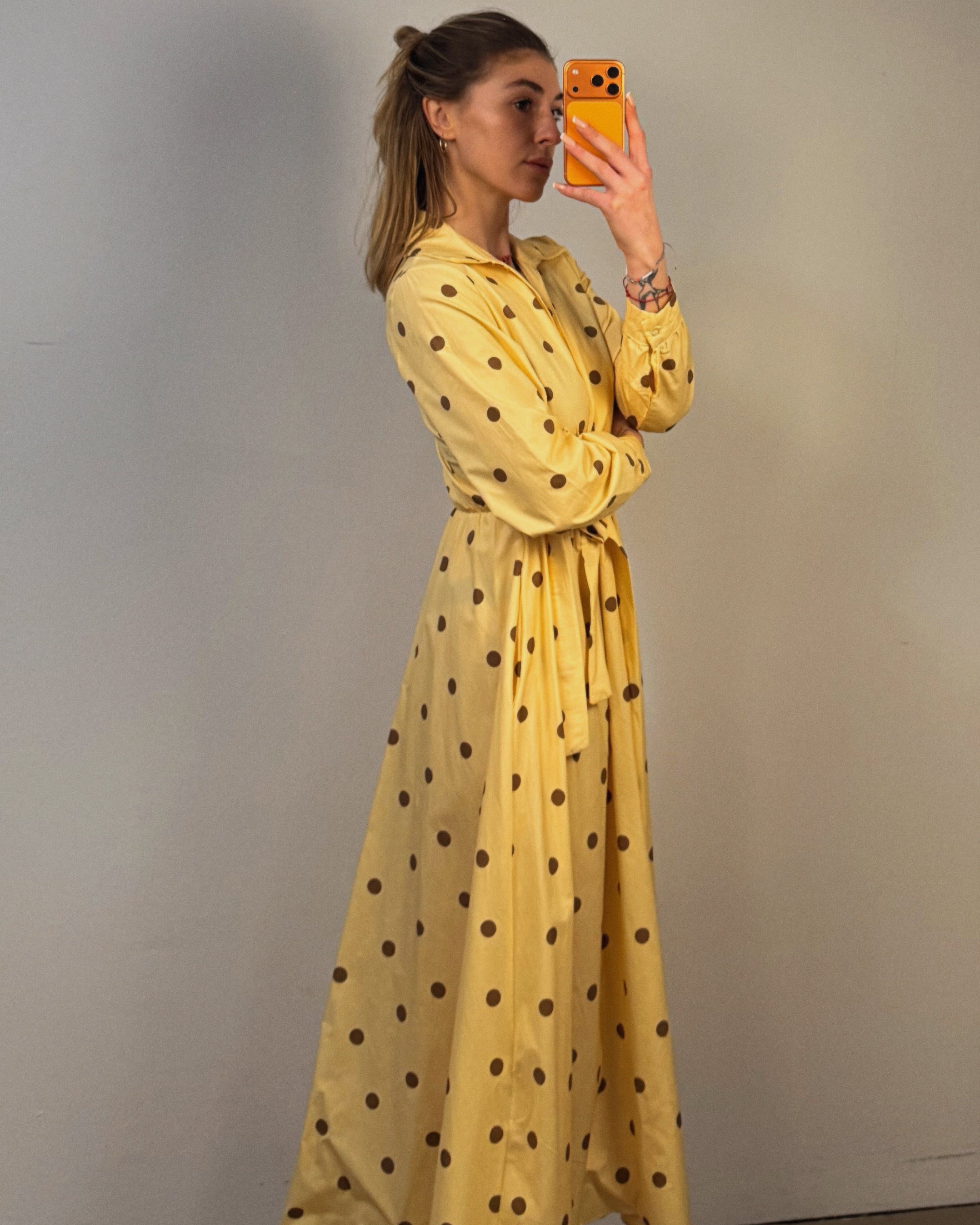 Wickelkleid mit Punkten